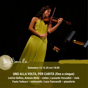 UNO ALLA VOLTA, PER CARITÀ (fino a cinque)